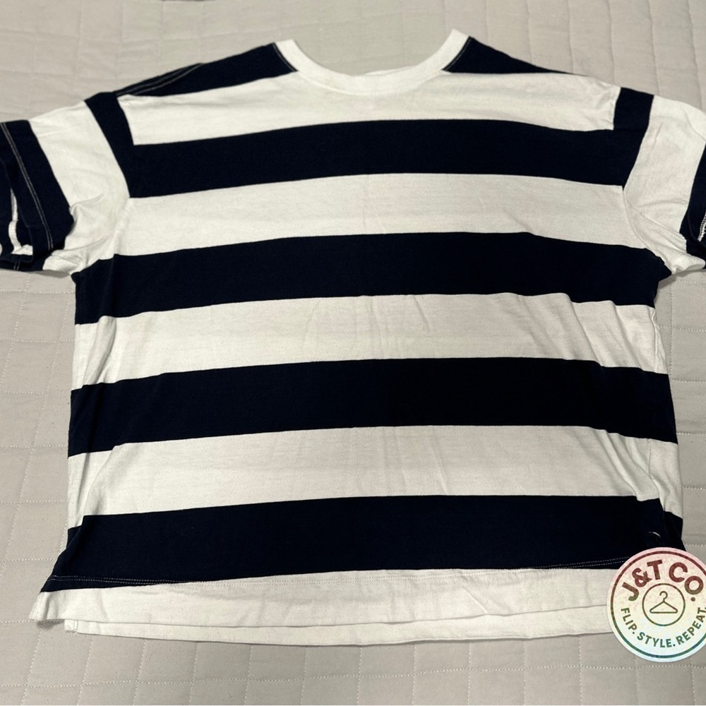 Women’s Striped Black and White T-Shirt